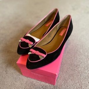 Isaac Mizrahi black suede Deborah loader, sz 8